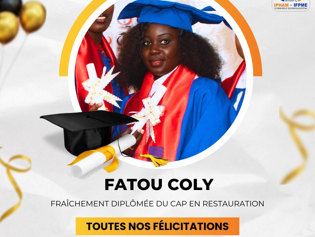 Fatou Coly – diplômée du CAP en Restauration